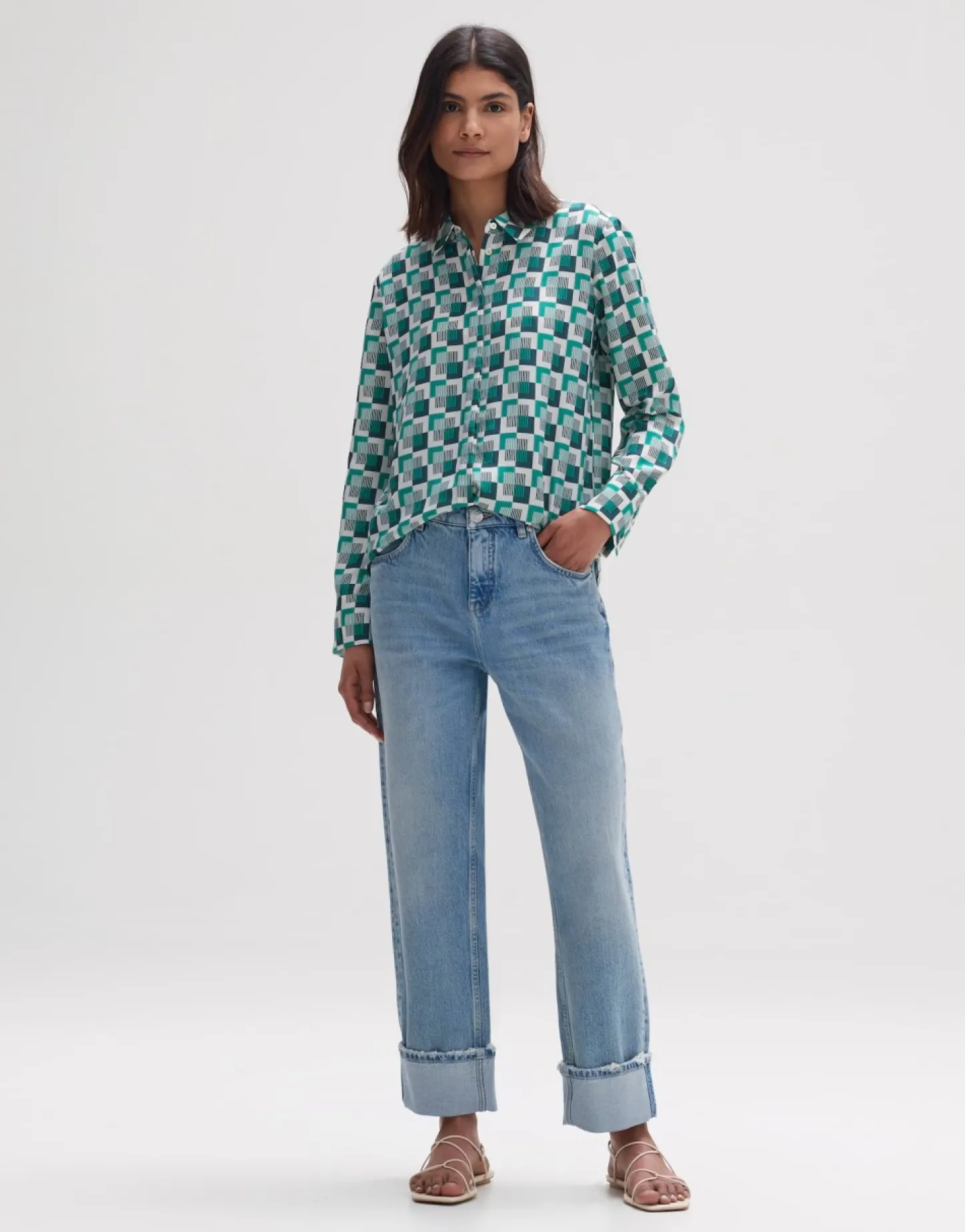 blouse_met_print_falkine__4-3.webp Frau someday Fashion Blouses>Blouse Met Print Falkine Retro