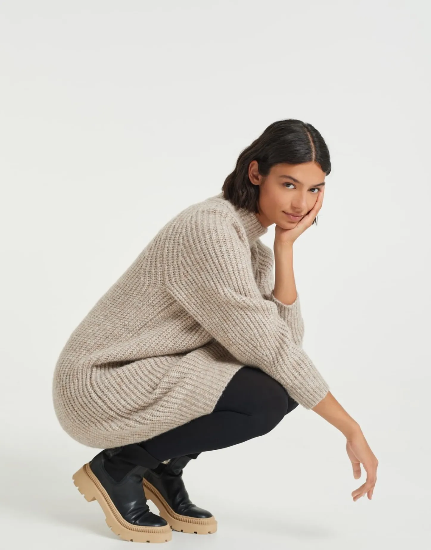 gebreide_jurk_wetrissi_6.webp Frau someday Fashion Jurken Rokken>Gebreide Jurk Wetrissi