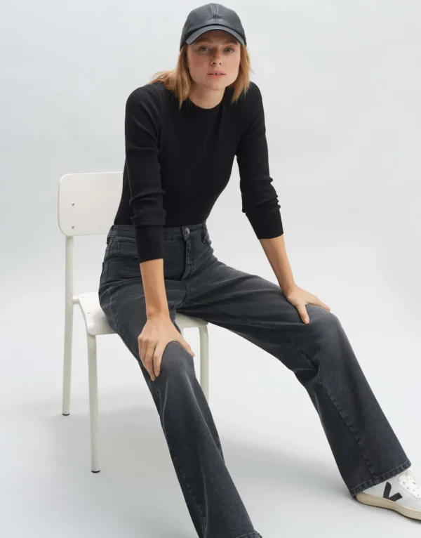 Frau someday Fashion Jeans>Wide Jeans Mivy Grey